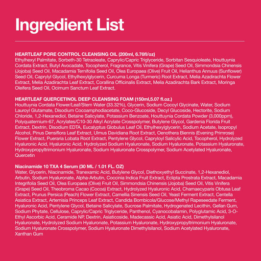 Anua 3-Step Glass Skin Beginner Set (Korean Skincare Set)