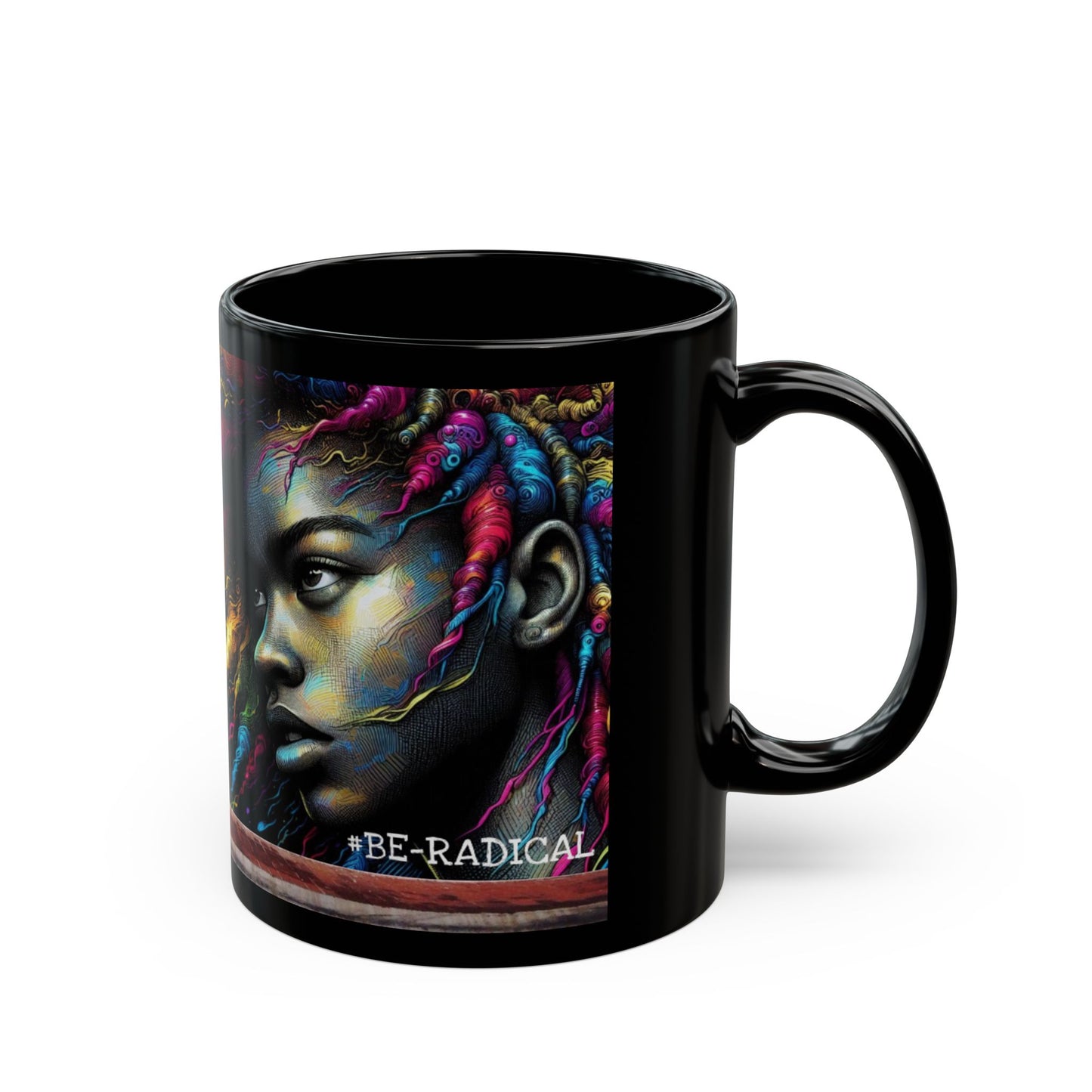 BE RADICAL Black Mug (11oz, 15oz)