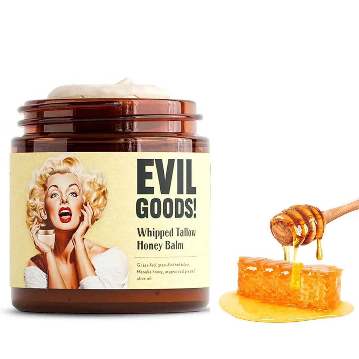 Whipped Beef Tallow and Honey Balm