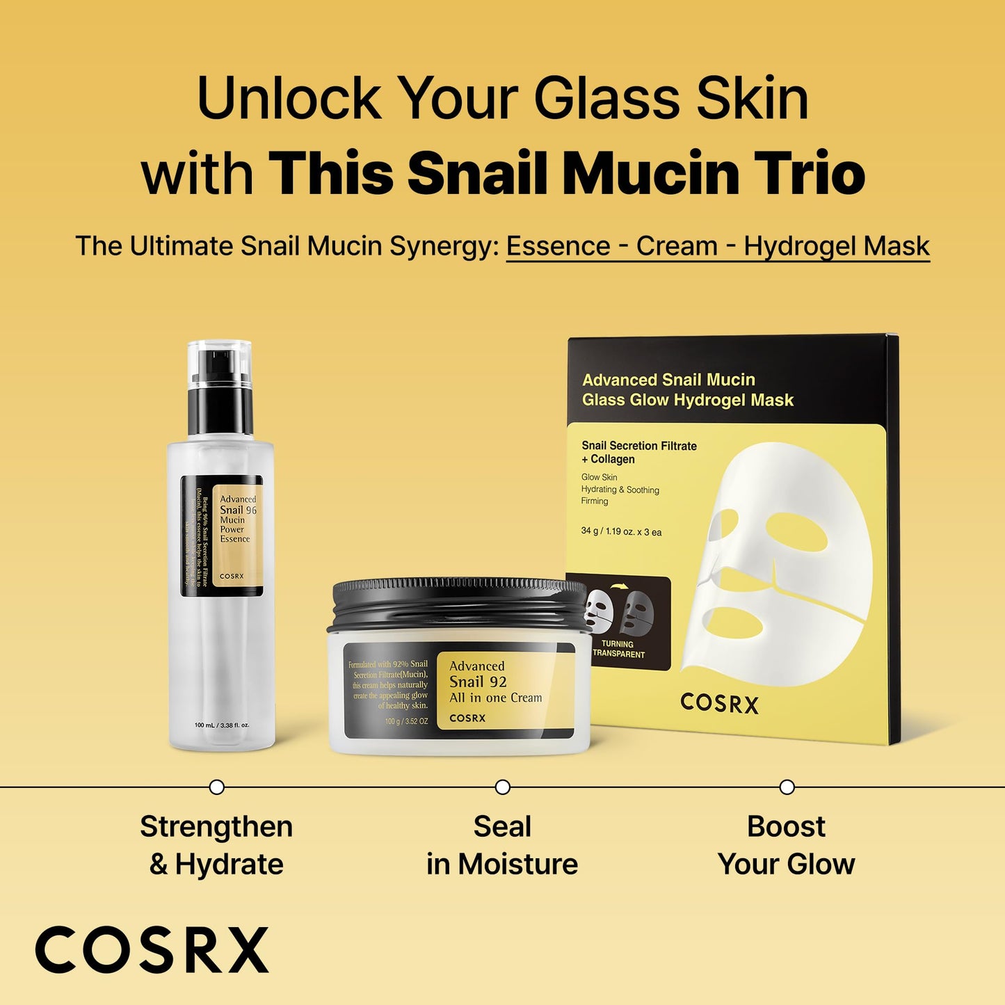 COSRX Snail Mucin Repairing & Hydrating Serum (100ml)